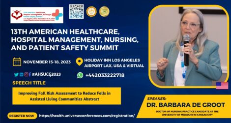 Dr. Barbara De Groot_13th American Healthcare,Hospital Management, Nursing, And Patient Safety Summit from November 15-18, 2023 in Holiday Inn Los Angeles Airport LAX, USA